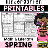 Kindergarten Spring Math & Literacy Packet: 80+ Pages of S
