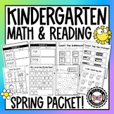 Kindergarten Spring Math & Reading Packet!