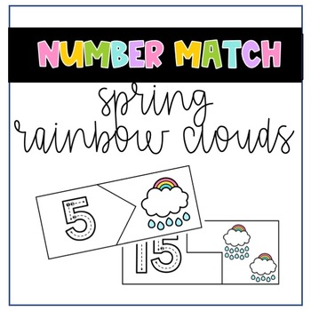 Preview of Kindergarten Spring Number Puzzle | Number Identification Counting & Cardinality