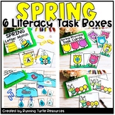 Kindergarten Spring Task Cards l Spring Literacy Centers 