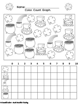 Kindergarten - St. Patrick's Day Math Sheets By Math Minded Teaching