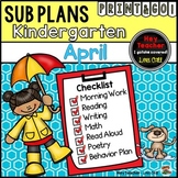 Kindergarten Sub Plans (April-Spring)