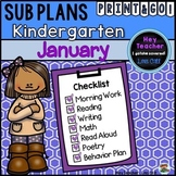 Kindergarten Sub Plans {January-Winter}