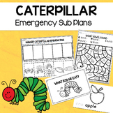 Kindergarten Sub Plans for The Caterpillar