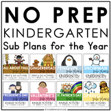 Kindergarten Sub Plans for the Year