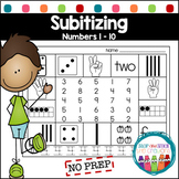Kindergarten Subitizing Worksheets | Subitizing Practice (