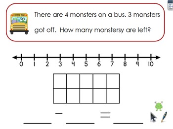 Preview of Kindergarten Subtraction Word Problems