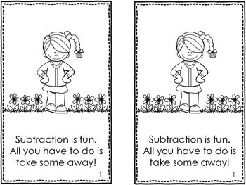Kindergarten Subtraction Worksheets by Cahill's Creations | TpT