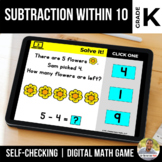 Kindergarten Subtraction within 10 Digital Math Games | Di