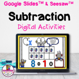 Kindergarten Subtraction within 10 Google Slides & Seesaw Digital