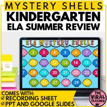 Preview of Kindergarten Summer Activities ELA Summer Review Game using PowerPoint™