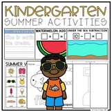 Kindergarten Summer Activities (Literacy + Math)