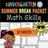 Kindergarten Summer Break Math Packet / Summer School Math Packet