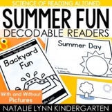 Kindergarten Summer Decodable Readers Science of Reading Aligned