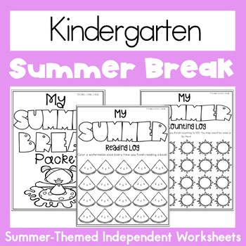 Preview of Kindergarten Summer End of the Year Activities