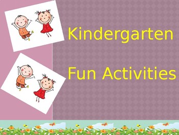 Preview of Kindergarten Summer Fun Activities Bonanza