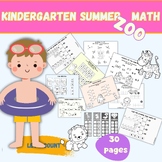 Kindergarten Summer Math Review Packet End of the Year Activities