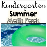 Kindergarten Summer Math Review Distance Learning Packet
