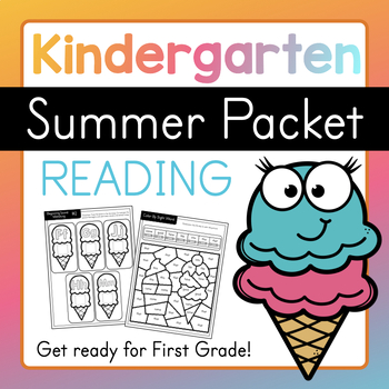 Preview of Kindergarten Summer Packet - Reading - End of Year - First Grade