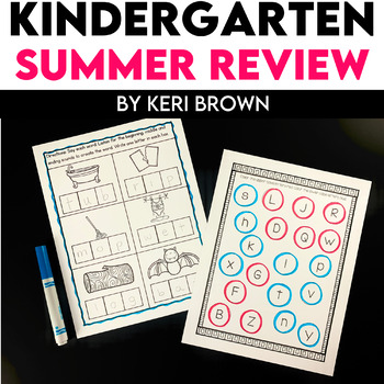 Preview of Kindergarten Summer Packet | Summer Review | Take Home Packet