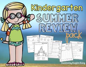 Preview of Kindergarten Summer Review