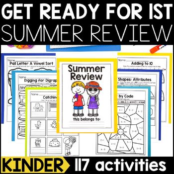 Kindergarten Summer Review by A Dab of Glue Will Do | TPT