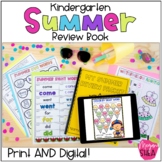 Kindergarten Summer Review Packet Digital Google Slides an