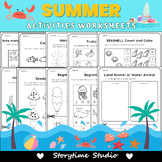 Kindergarten Summer Review Packet (End of the Year Activit