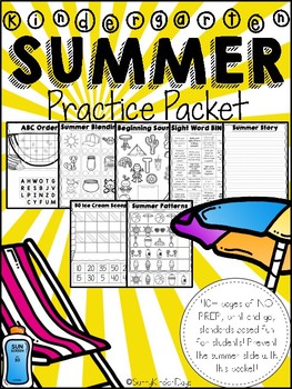 Kindergarten Summer Review Packet (for Kindergarten Graduates) | TpT