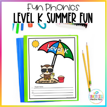 Preview of Kindergarten Summer Review Workbook | Fun Phonics