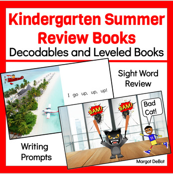 Preview of Kindergarten Summer School Guided Reading & Decodable, Writing & Sight Words
