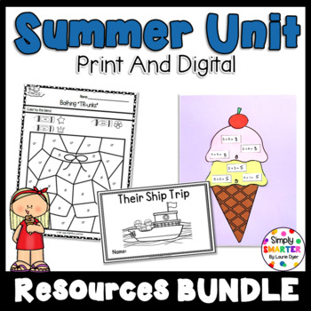 Preview of Kindergarten Summer Unit Resources BUNDLE