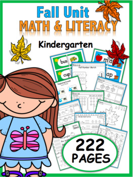 Preview of Kindergarten Fall Resource Packet {common core aligned}