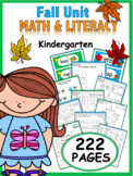 Kindergarten Fall Resource Packet {common core aligned}