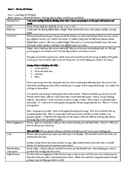 Preview of Kindergarten TC Writing Unit 1 - Launching the Writing Workshop Lesson Plans