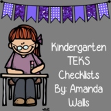 Kindergarten TEKS Checklists