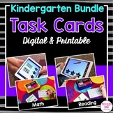Kindergarten Task Cards BUNDLE (digital and printable)