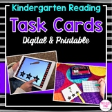 Kindergarten Task Cards for Literacy Centers (Digital & Pr