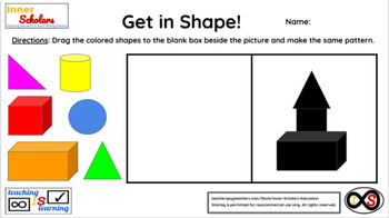 Preview of Kindergarten Technology Activities - Lesson 25: Learning Shapes