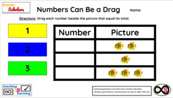 Preview of Kindergarten Technology Activities - Lesson 6: Dragging Numbers to Pictures