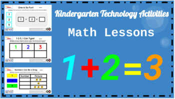 Preview of Kindergarten Technology Activities - PowerPoint Slides (Math Lessons ONLY)