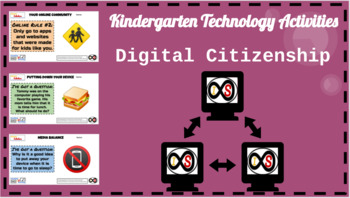 Preview of Kindergarten ELA Technology Activities - PowerPoint Slides (Digital Citizenship)