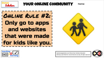 Preview of Kindergarten ELA Technology - Your Online Community (Digital Citizenship)