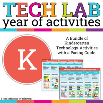 Preview of Kindergarten Technology Curriculum Activities Bundle | Full Year Computer Lab