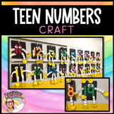 Kindergarten Teen Number Craft | Teen Number Craftivity | 