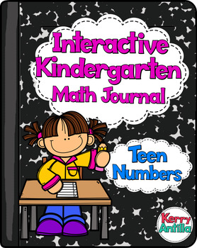 Preview of Interactive Kindergarten Math Journal: Teen Numbers