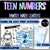 Kindergarten Teen Numbers | Math Centers | Building Teen N