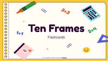 Preview of Kindergarten Ten Frames Flashcards