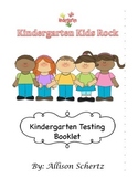 Kindergarten Testing Booklet