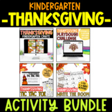 Kindergarten Thanksgiving Activity Bundle